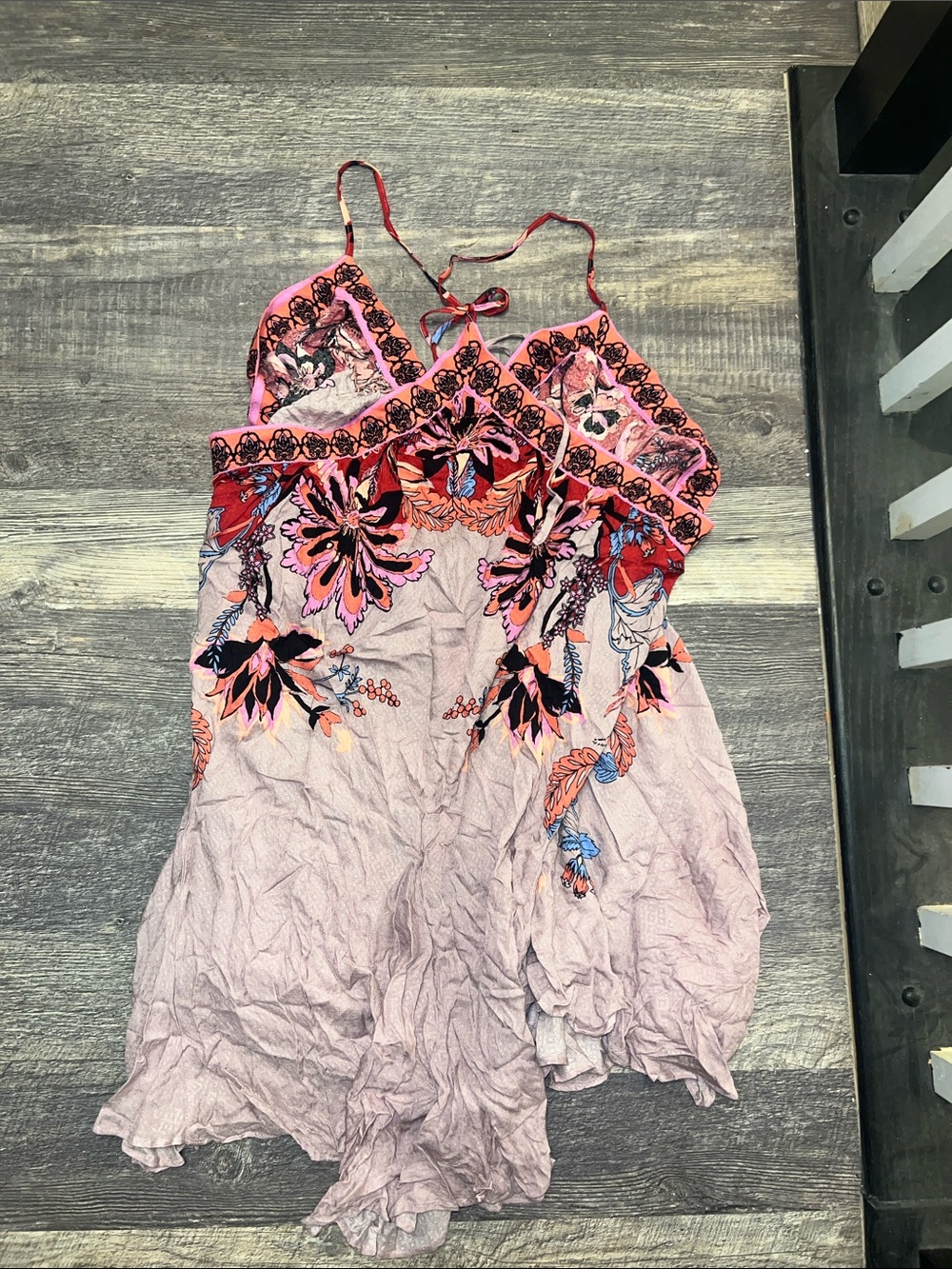 NWT Intimately by Free People Garden Slip in Silver Leaves Combo - Picture 6 of 6